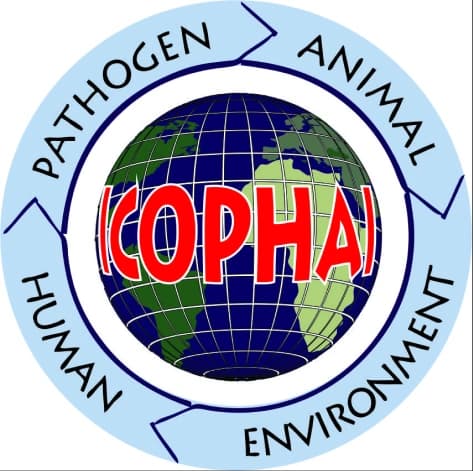 ICOPHAI logo — the One Health interface of pathogen, animal, environment and human